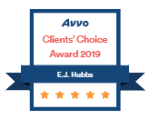 AVVO Clients' Choice Award 2019 E.J. Hubbs